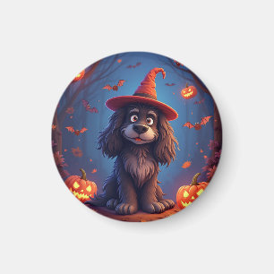 Íman Cachorro fofo de Halloween