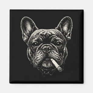 Íman Cachorro fumando cigarro engraçado meme do Bulldog