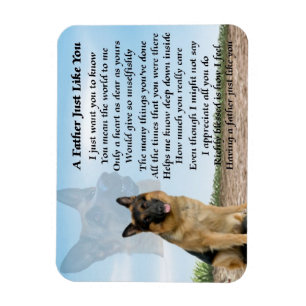 Íman Cachorro german shepherd Pai Poem Magnet