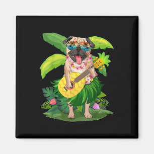 Íman Cachorro Havaiano & Abacaxi Ukulele Summer Va