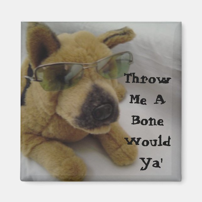 Íman Cachorro Humorístico Dizendo (Frente)