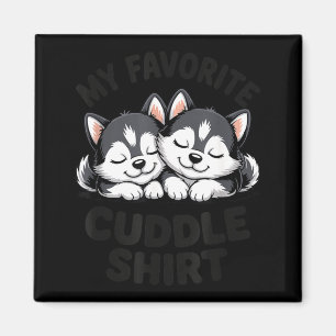 Íman Cachorro husky dormindo fofo meu favorito para car