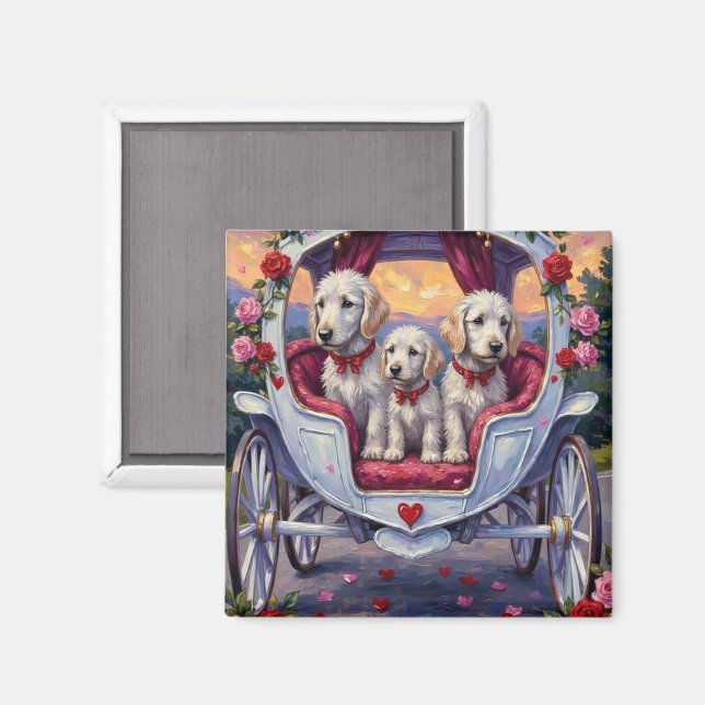 Íman Cachorro Maltês Dia dos Namorados  (Front/Back)