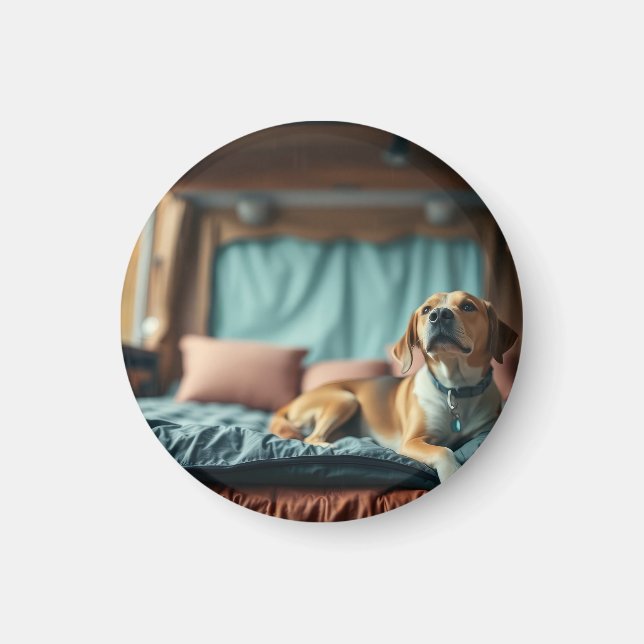 Íman Cachorro na Cama (Frente)