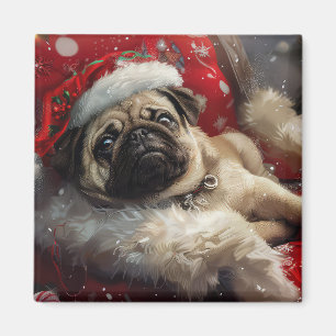 Íman Cachorro Natal Festivo