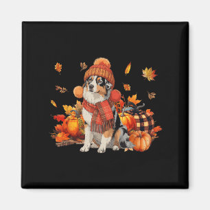 Íman Cachorro-Pastor Australiano Cai Pumpkin Scarf Leop