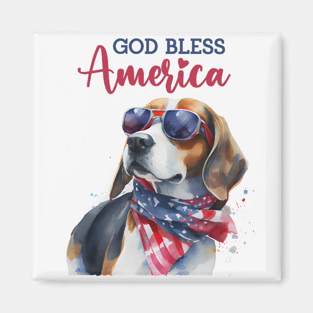 Íman Cachorro Patriota-Beagle (Frente)