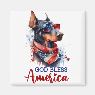 Íman Cachorro Patriota - Doberman