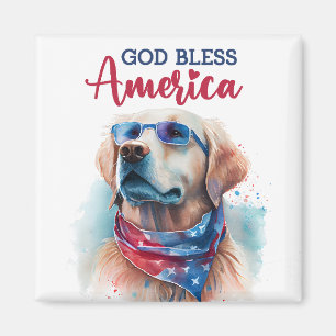 Íman Cachorro Patriota - Retriever Dourado