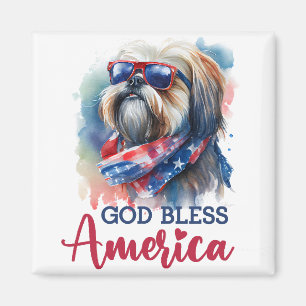 Íman Cachorro Patriota-Shih tzu