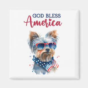 Íman Cachorro Patriota-Yorkie