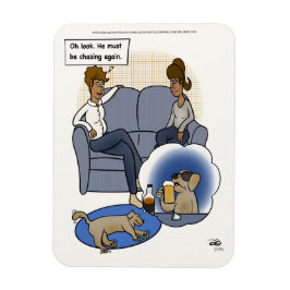 Íman Cachorro Perseguindo Sonho