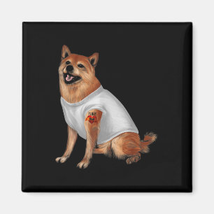 Íman Cachorro-Pet-Dono-Pet Cão-de-Tatuagem-Shiba Japonê