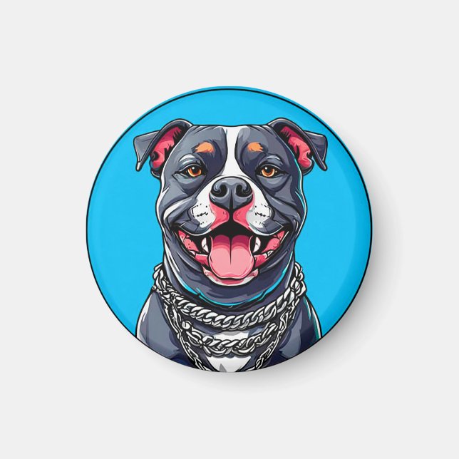 Íman Cachorro Pitbull (Frente)