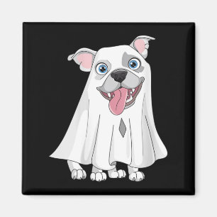 Íman Cachorro Pitbull Feminino Vestindo um Fantasia de