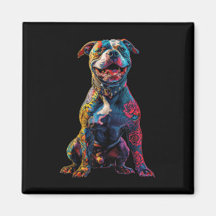 Íman Cachorro Pitbull Tatuado Cachorro Pitbull Cachorro