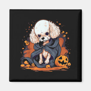 Íman Cachorro Poodle Halloween
