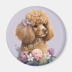 Íman Cachorro-Poodô Cachorro Púrpura Roxo-Girly Cachorr