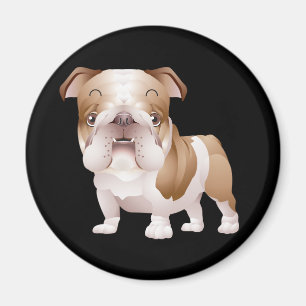Íman Cachorro Preto de Magneto de Filhote de Bulldog In