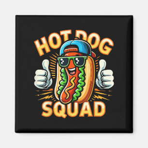 Íman Cachorro Quente Esquadrão Quente Engraçado Equipe