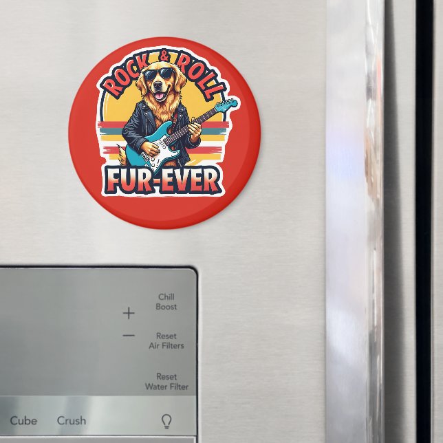 Íman Cachorro Retriever Dourado Fur-Ever de Rock and Ro (In Situ (Fridge))