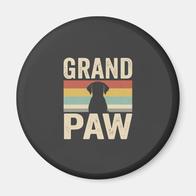 Íman Cachorro Retro Vintage Grand Paw (Frente)