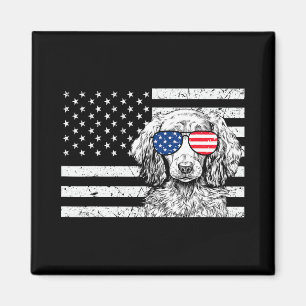Íman Cachorro Salsicha Dachshund 4 De Julho Bandeira Am
