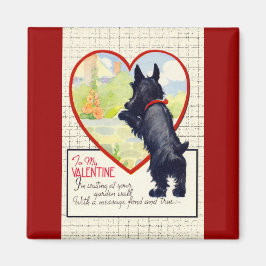 Íman Cachorro Scottie Valentine Terrier Escocês