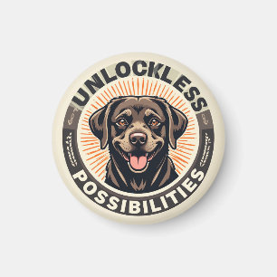 Íman Cachorro Simbolizando Otimismo e Possibilidades In