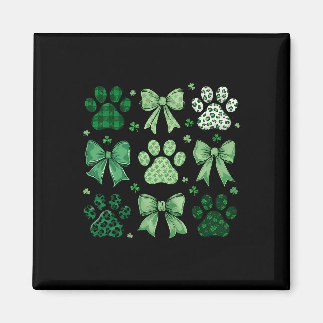 Íman Cachorro St Patricks Coquette Pata Paddy's Irlandê (Frente)