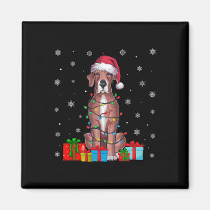 Íman Cachorro Ugly Xmas Luz Santa Hera Grande Cachorro