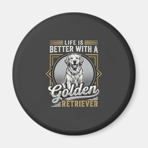 Íman Cachorro Vida De Retriever Dourado É Melhor
