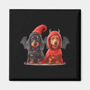 Íman Cachorros Dachshund Lindos de Halloween Fantasia d