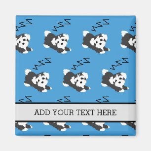 Íman Cachorros-do-Havanês Dormindo Proprietário de Anim