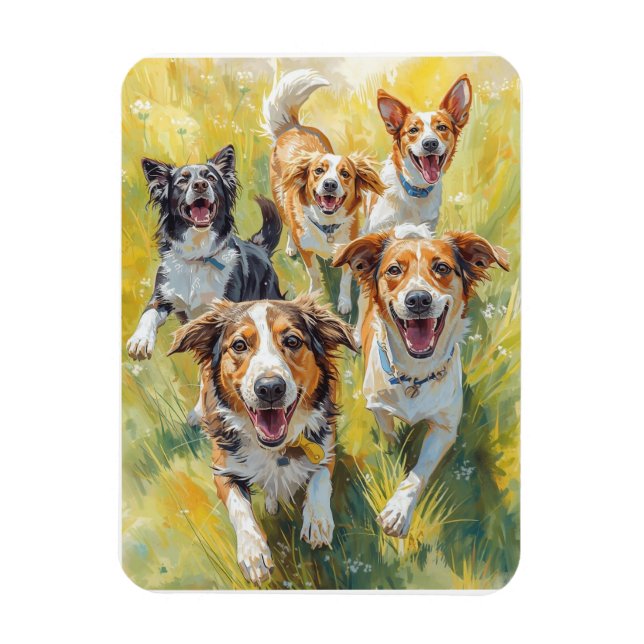 Íman Cachorros Felizes  (Vertical)