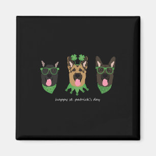 Íman Cachorros Felizes De German shepherd De Dia de São