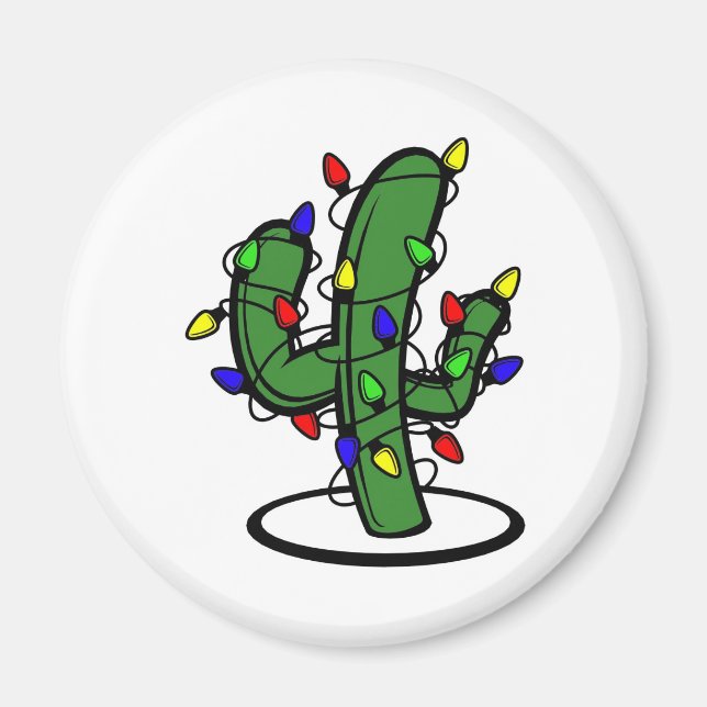 Íman Cactus Natal (Frente)
