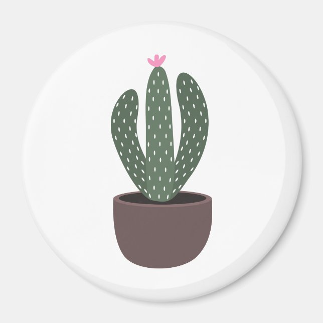Íman Cactus no pote (Frente)