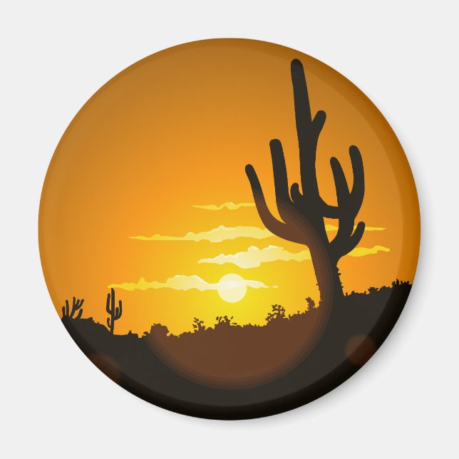 Íman Cactus Sunset (Frente)