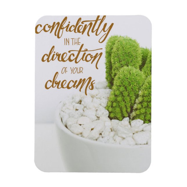 Íman Cactus Vá com Confiança (Vertical)