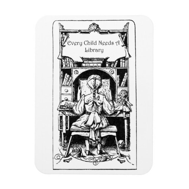 Íman Cada Criança Precisa De Um Magnet De Biblioteca (Vertical)