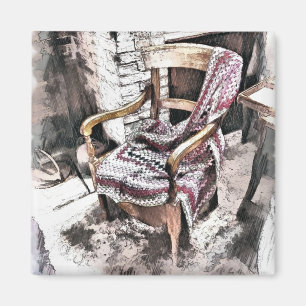 ÍMAN CADEIRA DA LAREIRA DO VICTORIAN