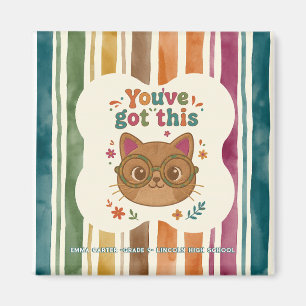 Íman Caderno Personalizado de Gato Diário Escolar