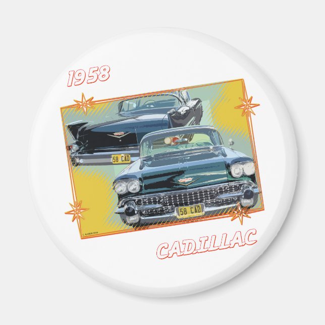 Íman cadillac 3 de 1958 (Frente)