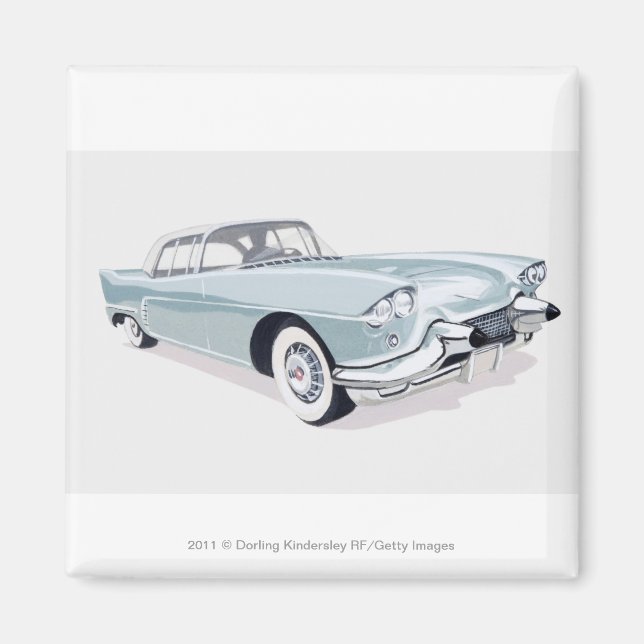 Íman cadillac de 1957 com silhueta de dentro de conduto (Frente)