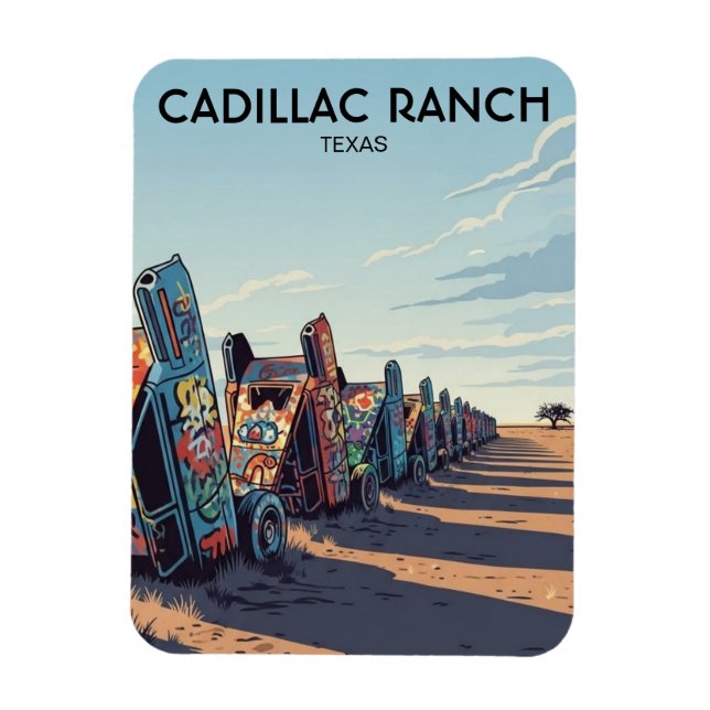 Íman Cadillac Ranch Texas Viagem (Vertical)
