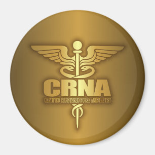 Íman Caduceus Dourado (CRNA)