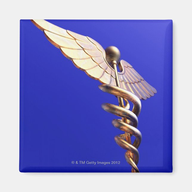 Íman Caduceus, trabalho de arte de computador. O caduce (Frente)