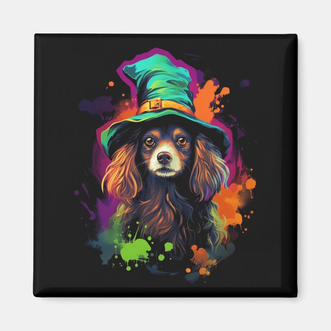 Íman Cães de Halloween Westi Cão de Halloween Cão de Es (Frente)