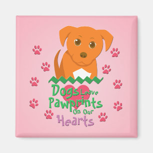 Íman Cães Deixam Pawprint